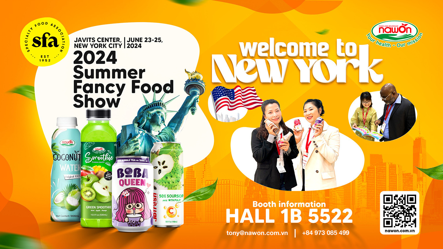 Join nawon at the summer fancy food show 2024