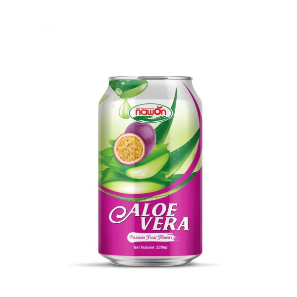 330ml alu can Aloevera with passion flavor