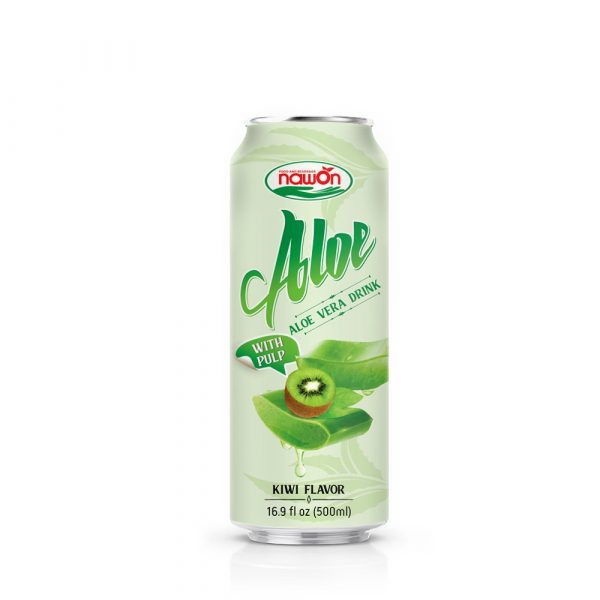 Aloe vera drink with pulp kiwi flavor 16.9 fl oz 500ml