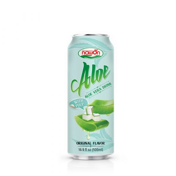 Aloe vera drink with pulp original flavor 16.9 fl oz 500ml