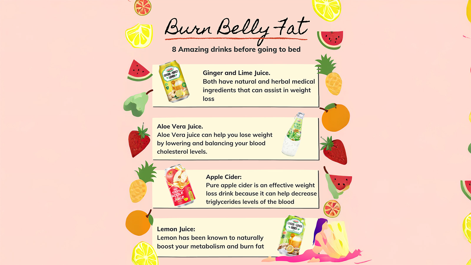 8 amazing drinks that burn belly fat