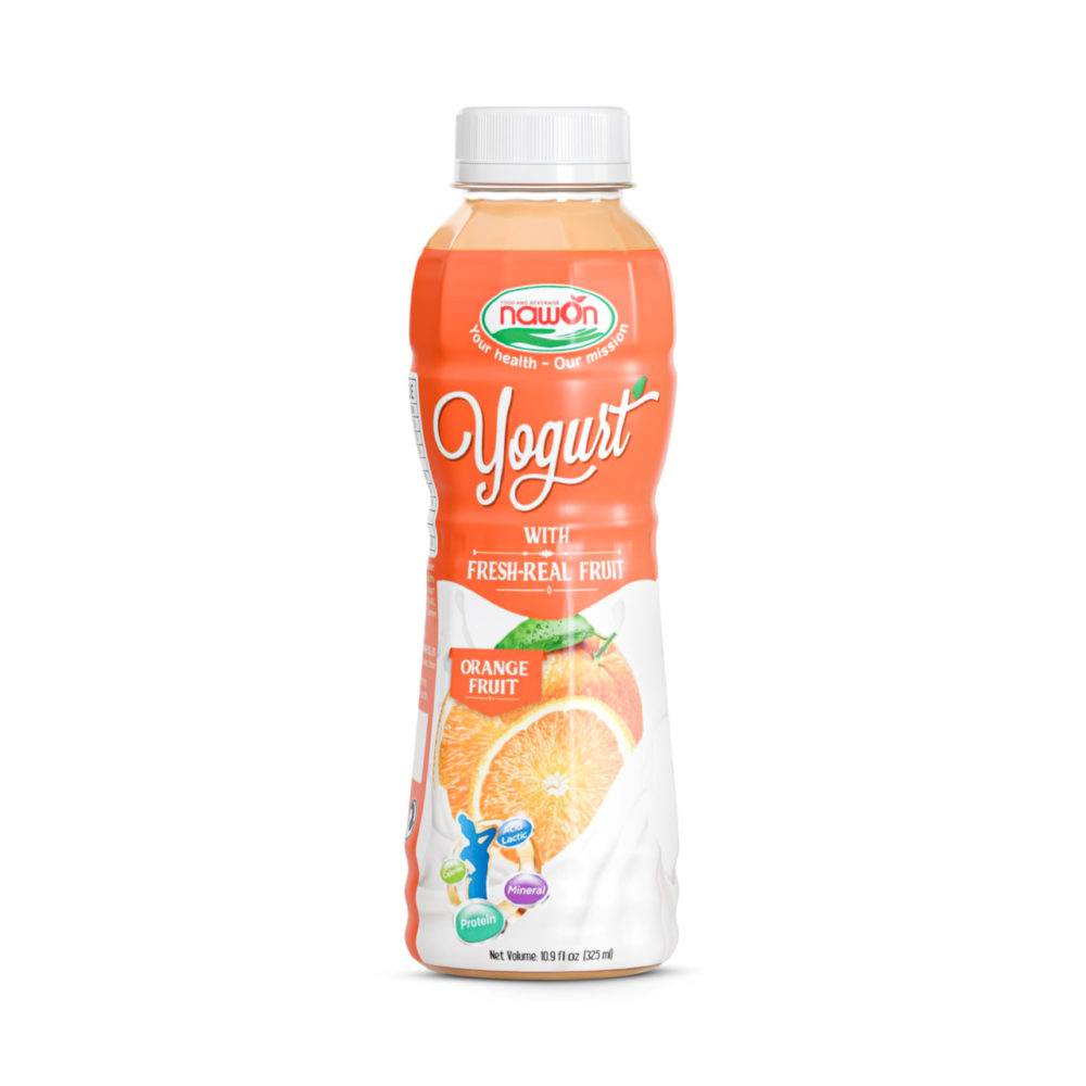 Orange yogurt drink with probiotics and prebiotics pp bottle 325 ml 10 98 fl oz