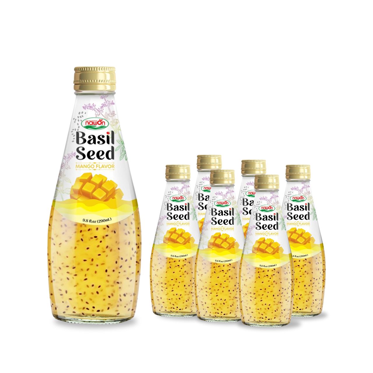 290ml nawon basil seed drink mango