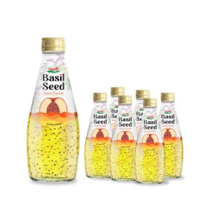 290ml nawon basil seed drink peach