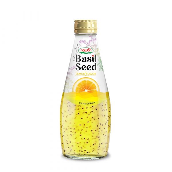 basil seed drink lemon