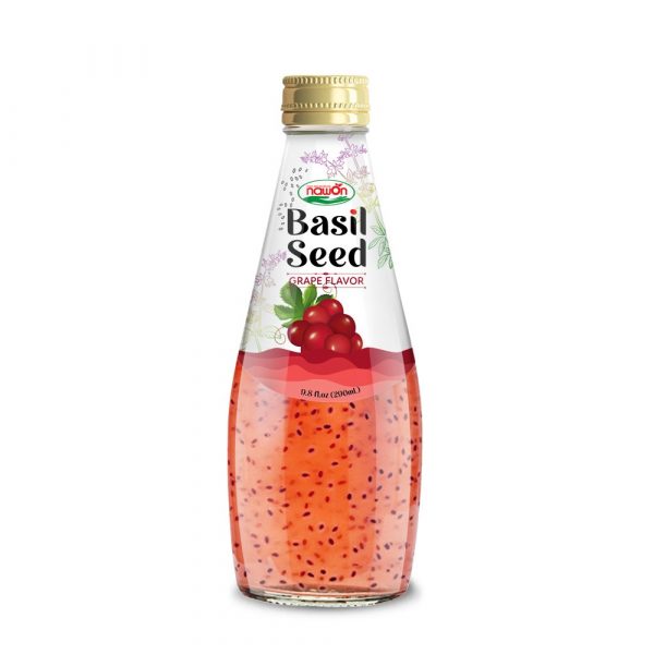 basil seed drink red grapes