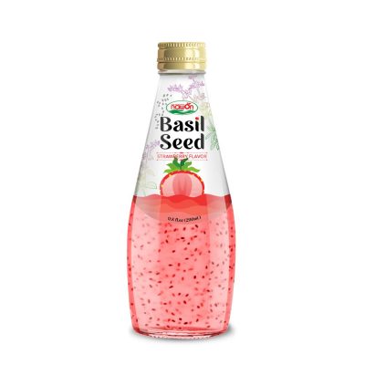 Basil Seed Drink With Strawberry Juice 290Ml