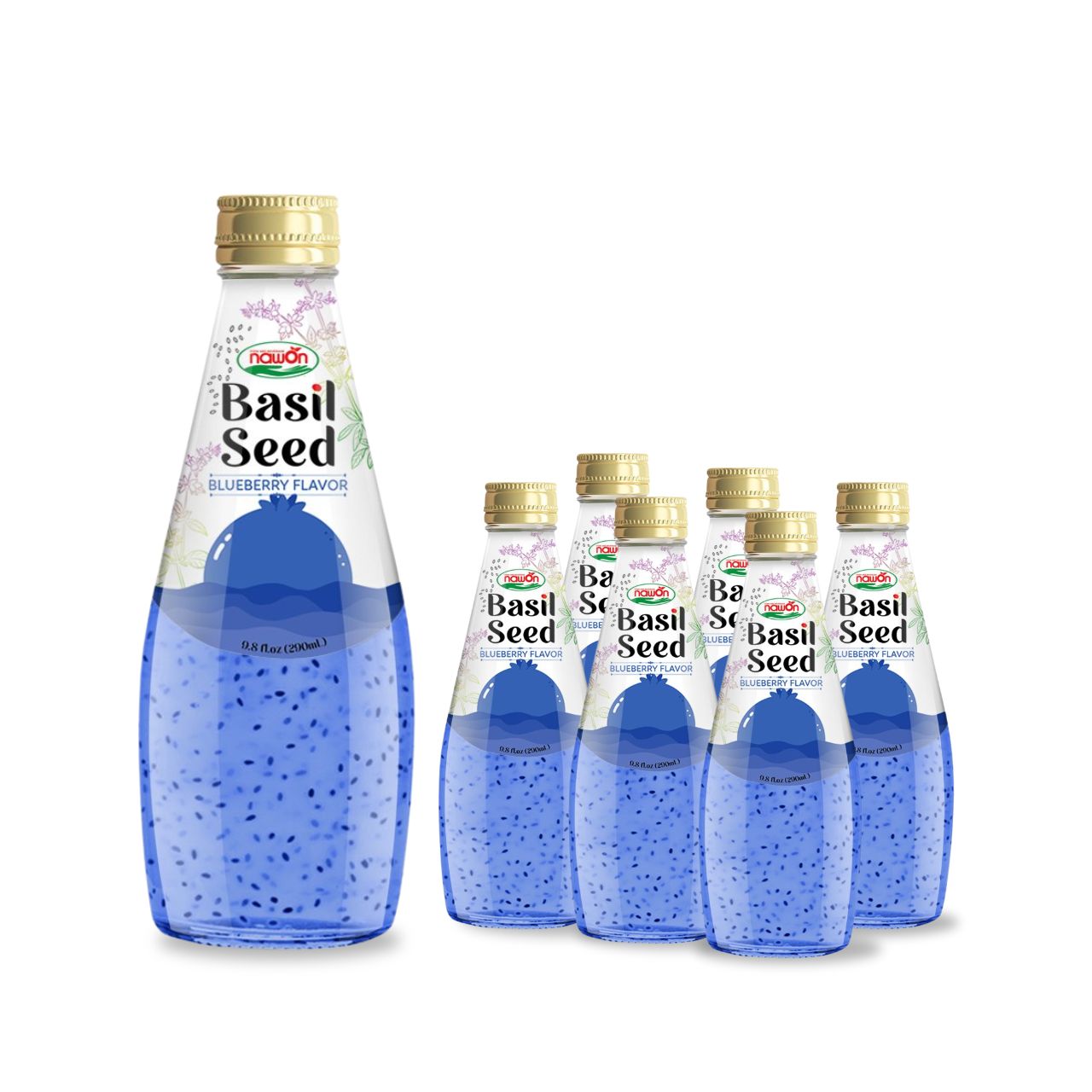290ml nawon basil seed drink blueberry