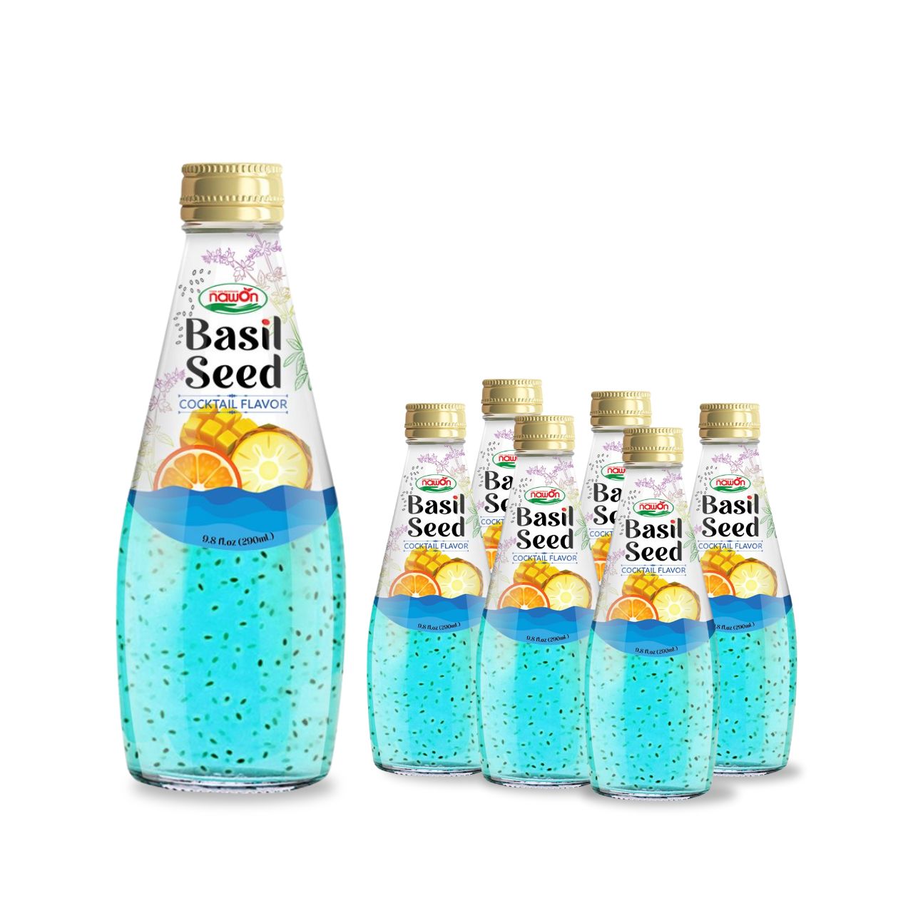 290ml nawon basil seed drink cocktail