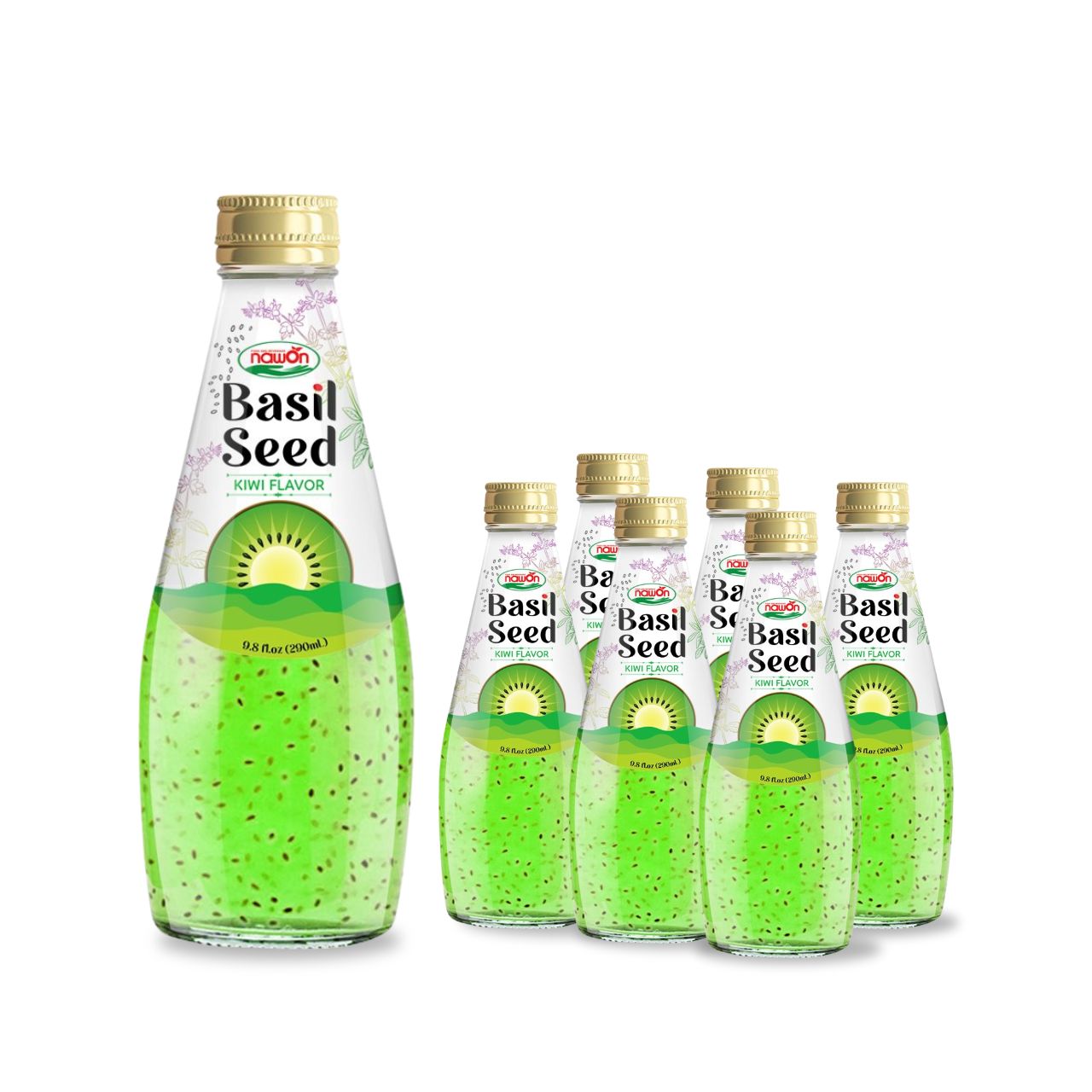 290ml nawon basil seed drink kiwi