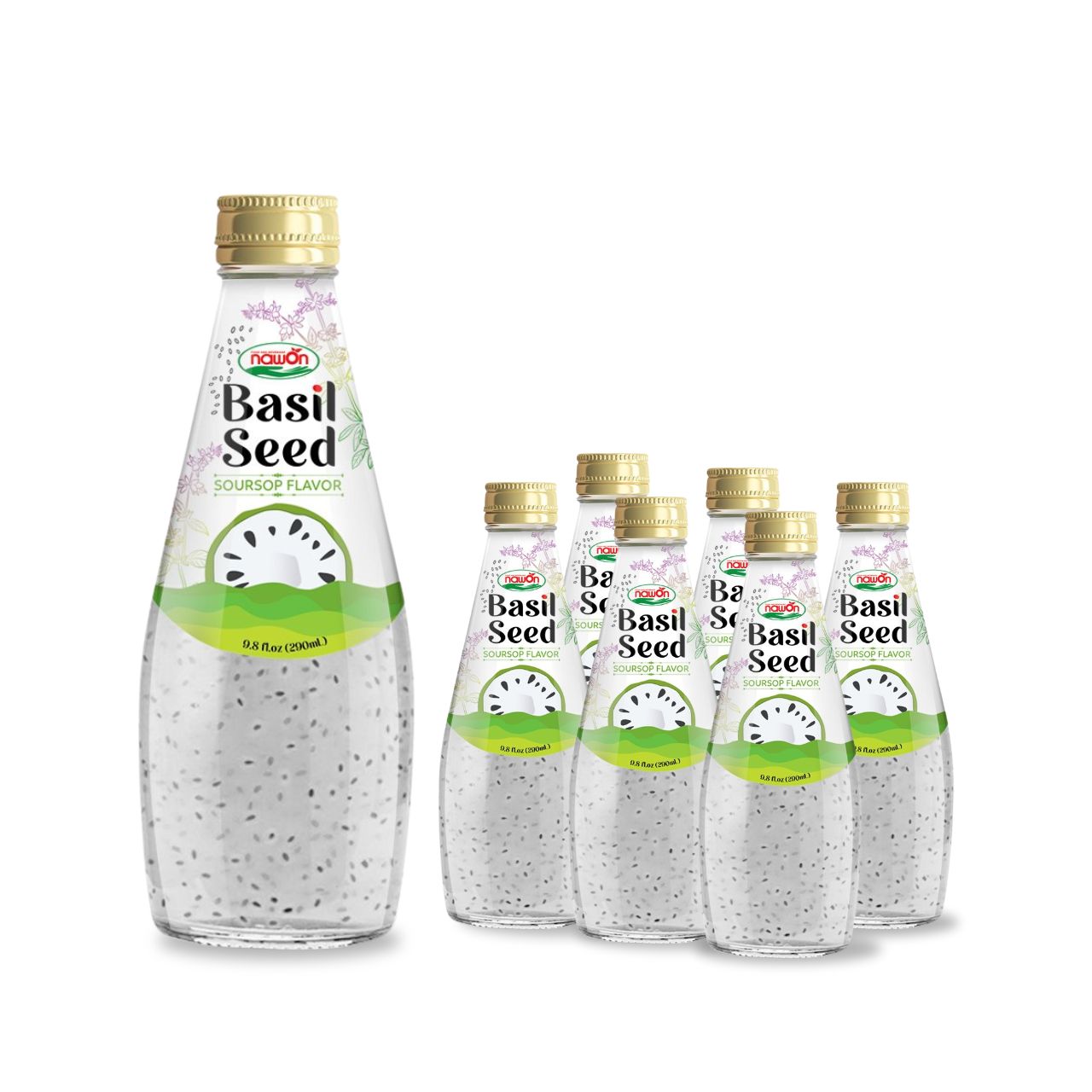 290ml nawon basil seed drink soursop