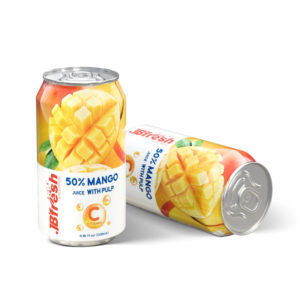 Can 250ml jbfresh mango fruit juice with pulp enriching vitamin c