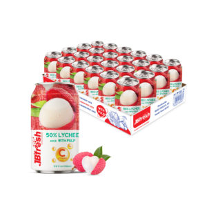 can 330ml 11 18 fl oz lychee juice with pulp enriching vitamin c