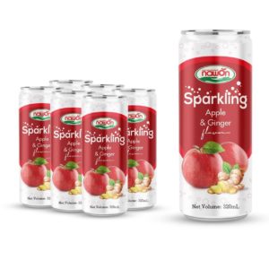 320ml sparkling water apple and ginger flavor