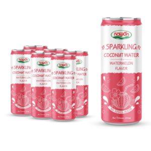 Can 250 ml 8 46 fl oz sparkling coconut water watermelon flavor