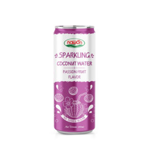 Can 250ml sparkling coconut water passion fruit flavor