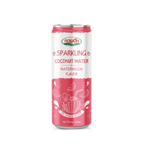 can 250ml sparkling coconut water watermelon fruit flavor