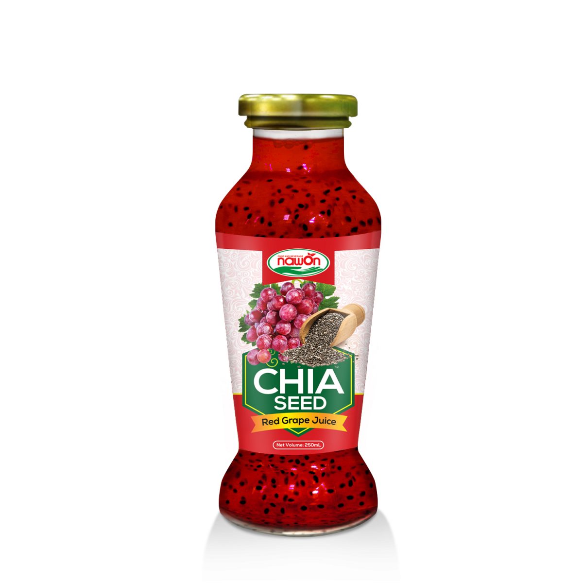 250ml Chia Seed Green Red Grapes