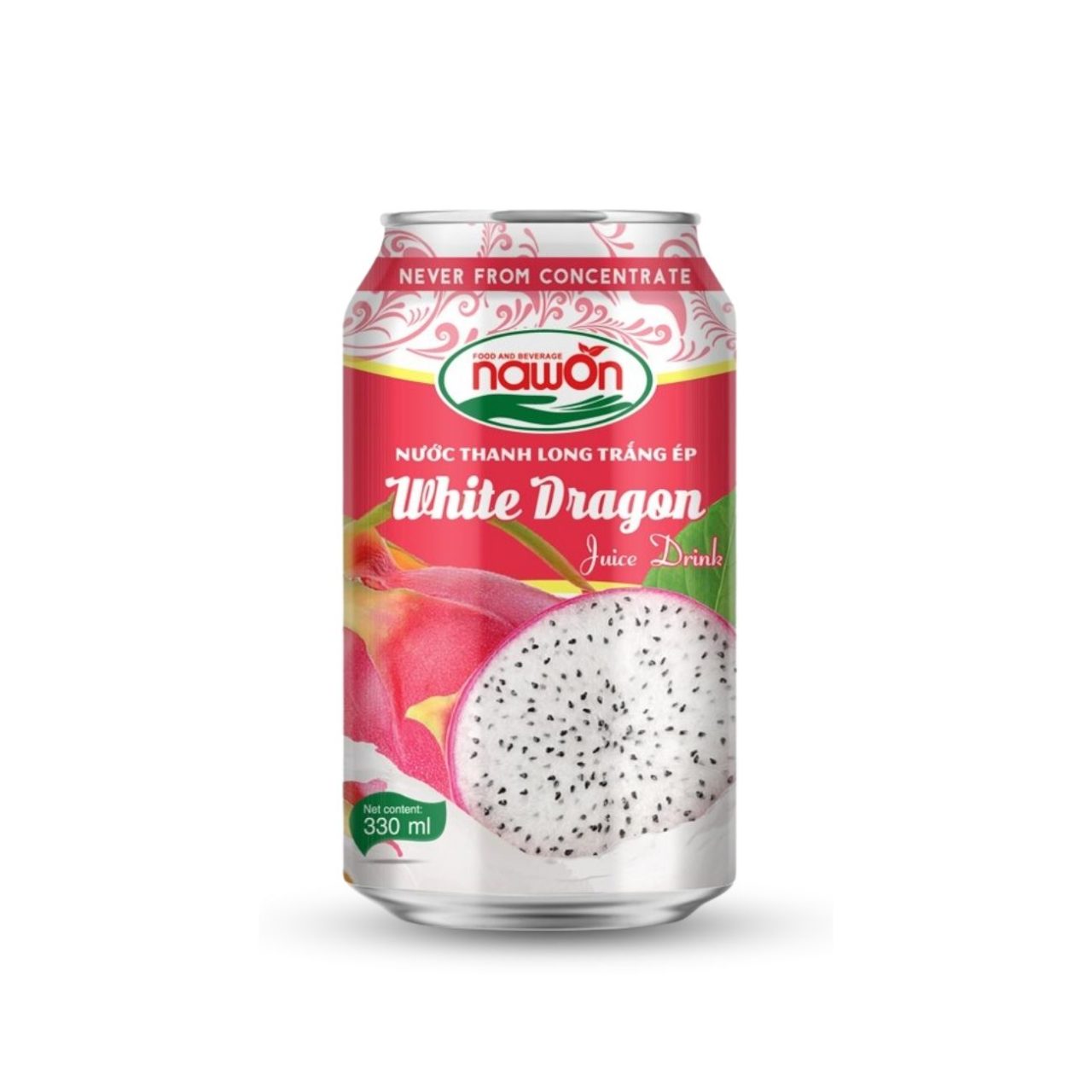 Standard can 330 ml 11 18 fl oz fresh white dragon fruit juice drink premium quality (1)