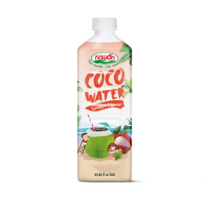 Bottle 2000ml pure coconut water lychee flavor