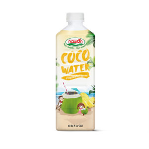 Bottle 2000ml pure coconut water pineapple flavor