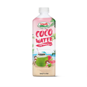 Bottle 2000ml pure coconut water pinkguava flavor