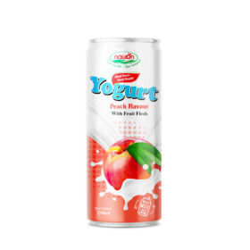 Yogurt Peach Flavor With Fruit Flesh