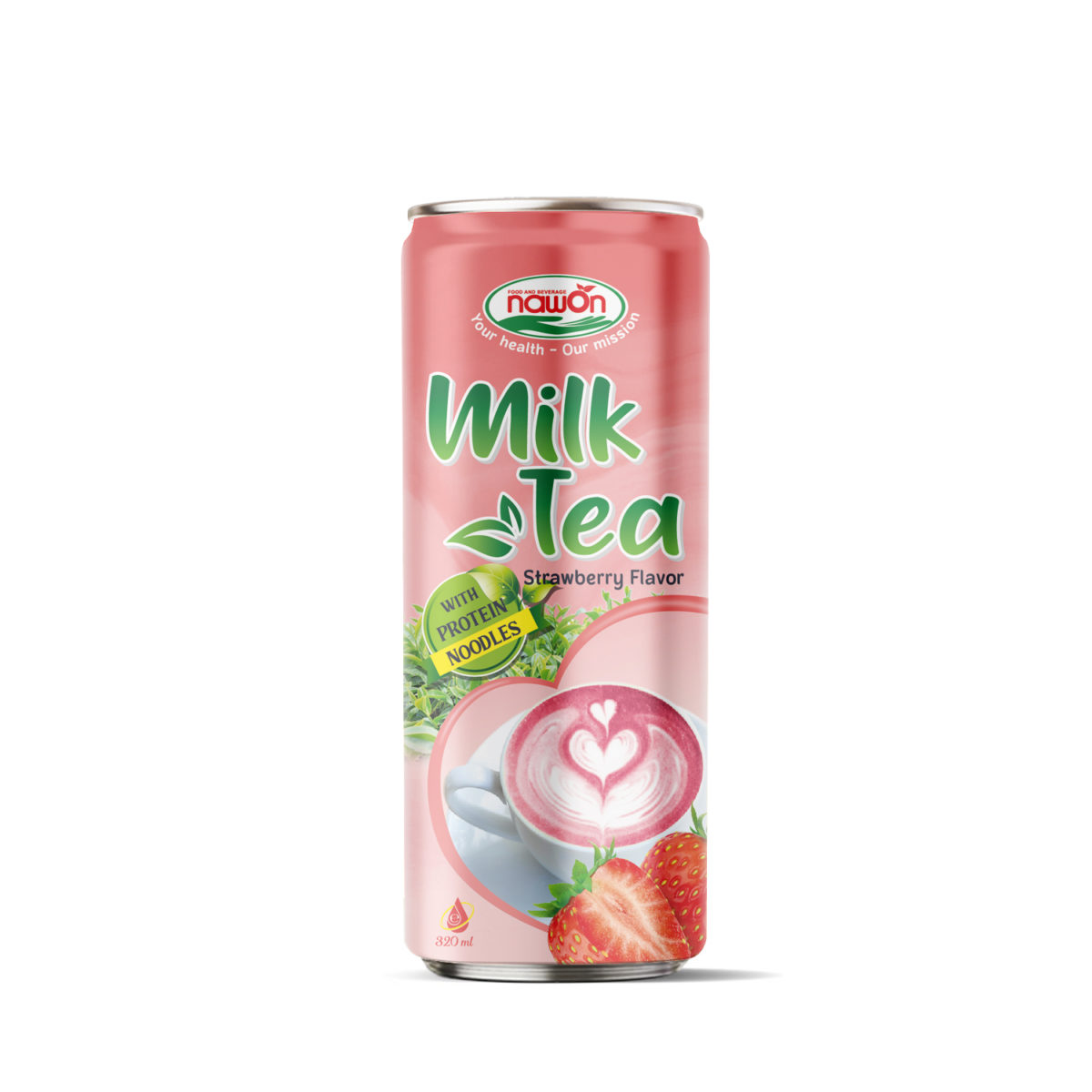 Milk Tea With Strawberry Flavor