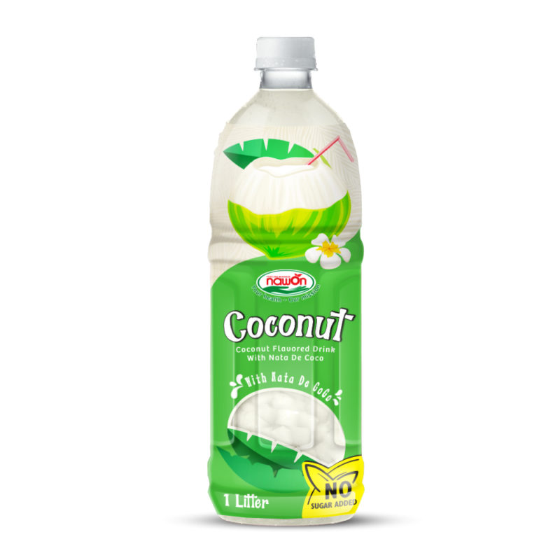 Nawon Nata De Coco Coconut Water No Sugar Added Bottle 1000ml 33 8 Fl Oz