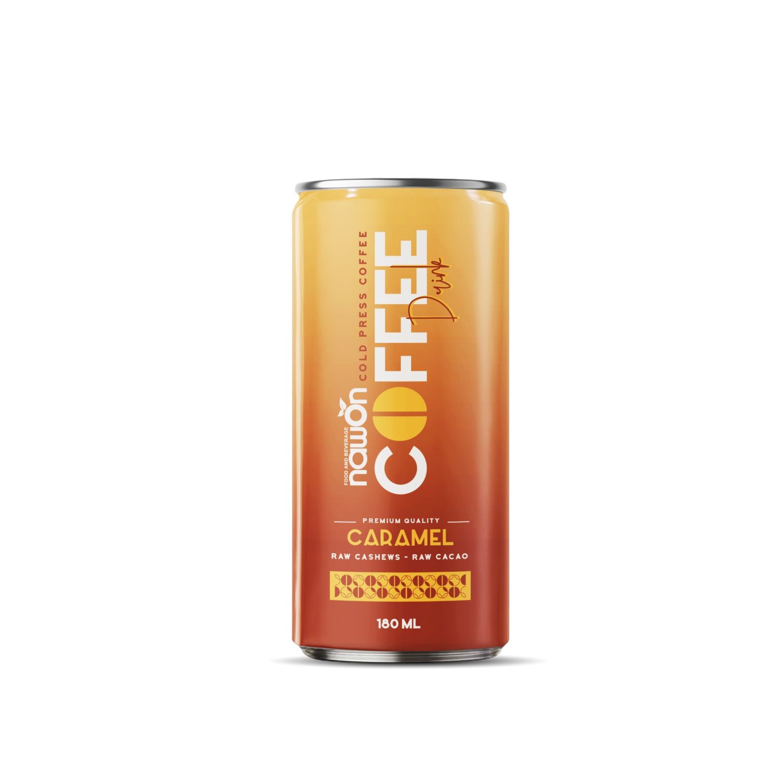 Cold Press Coffee Drink With Caramel Flavor