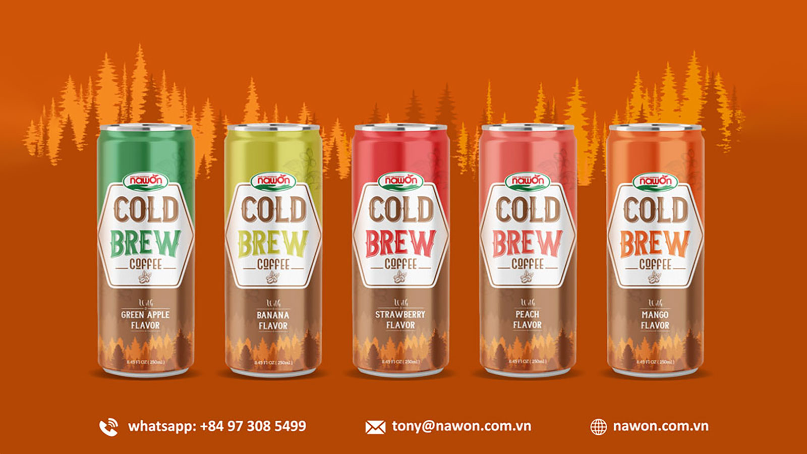 Cold press coffee with coconut premium quality can 180 ml