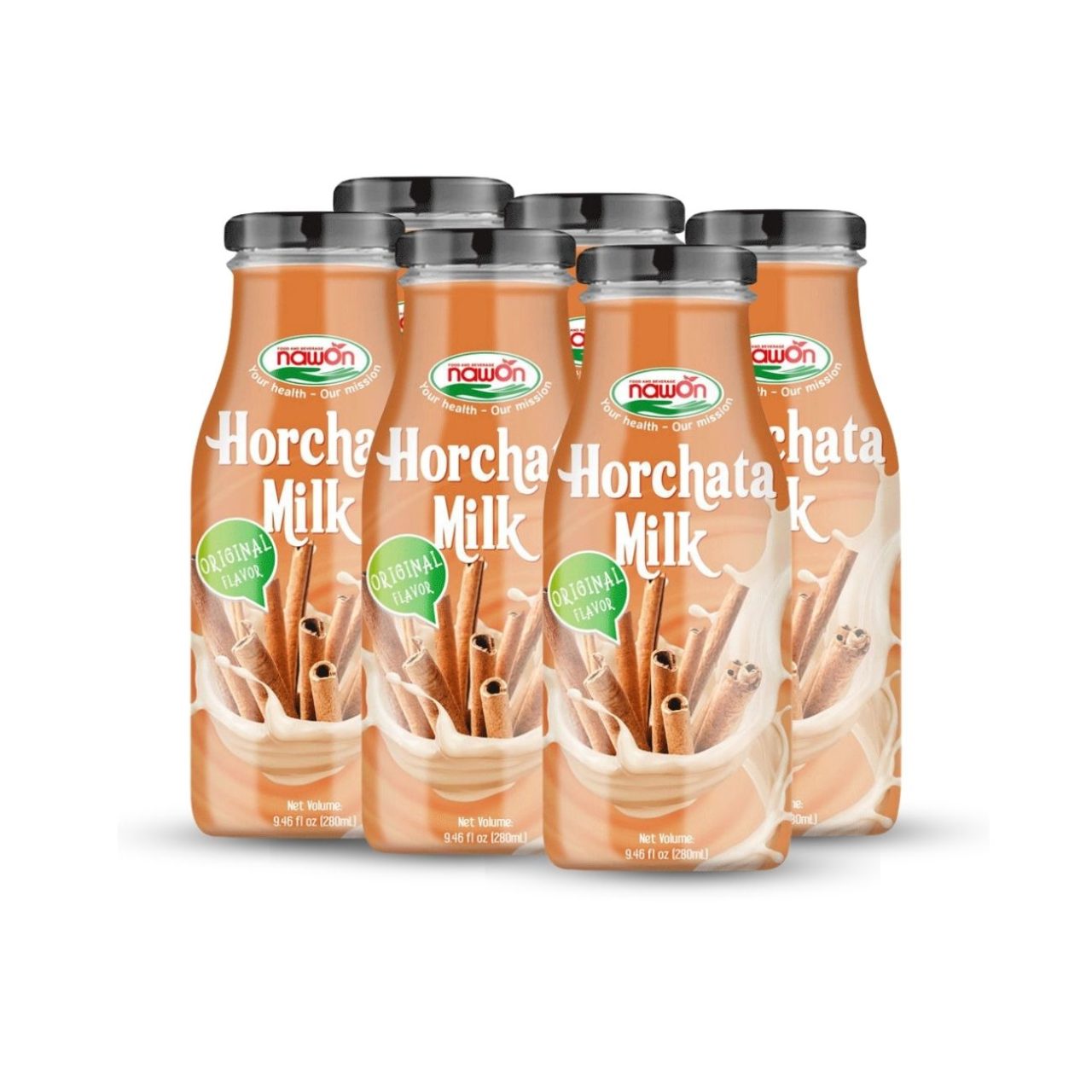 glass bottle 280 ml 9 5 fl oz creamy horchata milk original flavor (3)