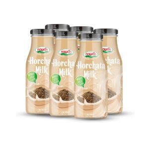 glass bottle 280 ml 9 5 fl oz creamy horchata milk with morro seed flavor (2)