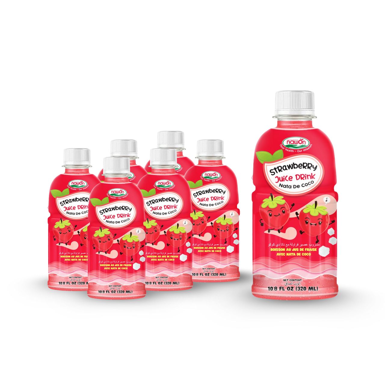 320ml nawon nata de coco juice strawberry 2