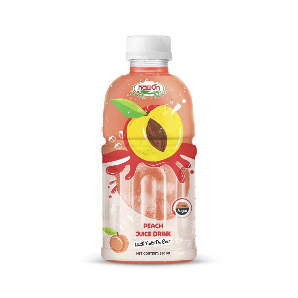 320ml Peach Nata de Coco Juice