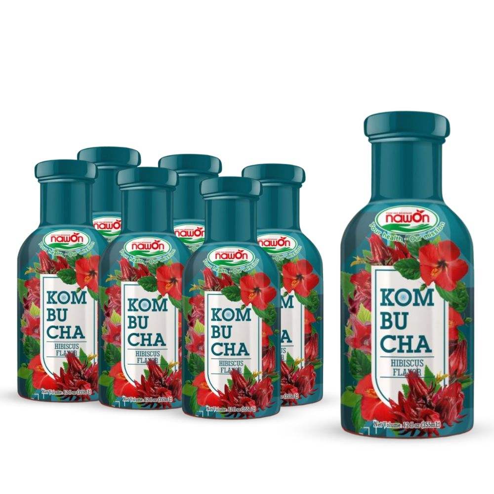355ml kombucha hibicus glass bottle