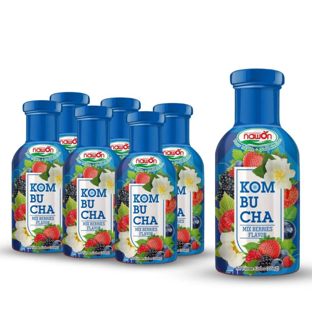 355ml nawon kombucha mixed berries flavor