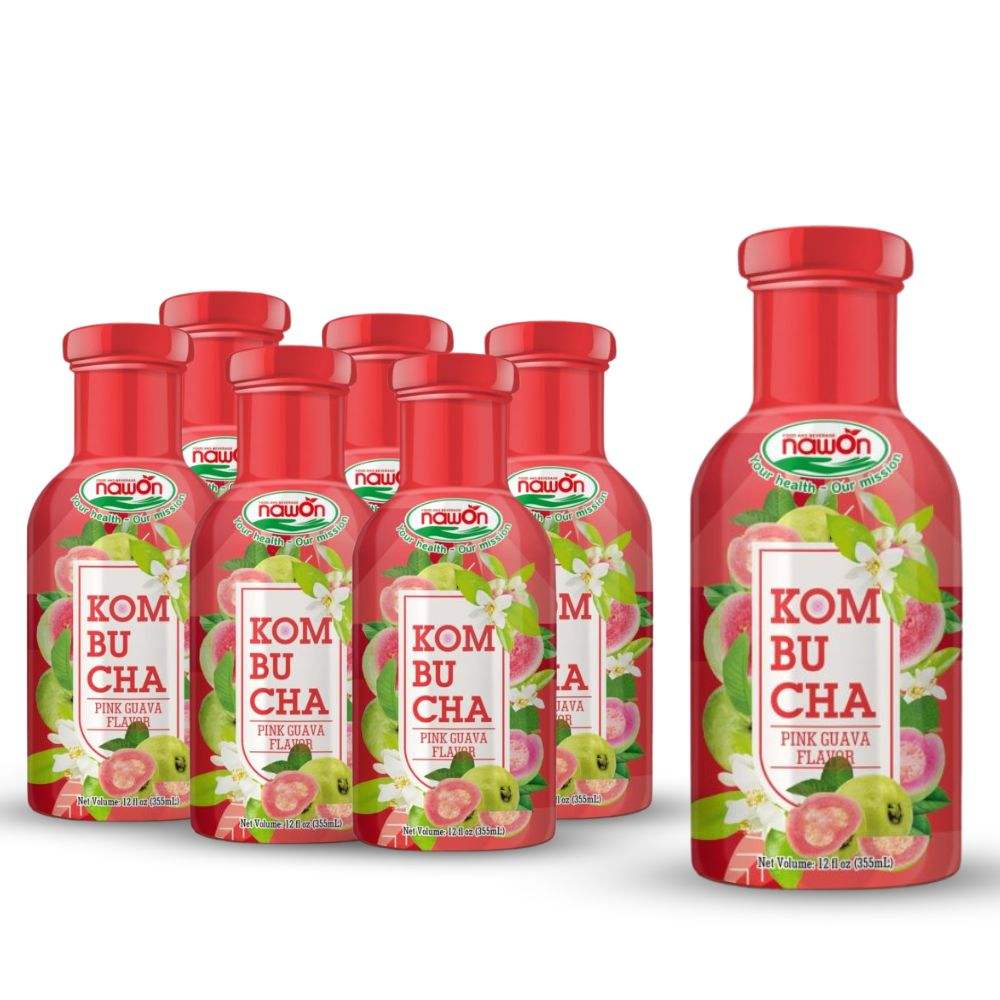 355ml nawon kombucha pink guava