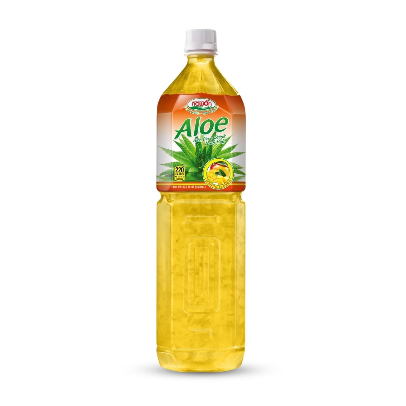 Bottle 1000 ml 33 8 fl oz aloe vera drink with mango flavor (3)