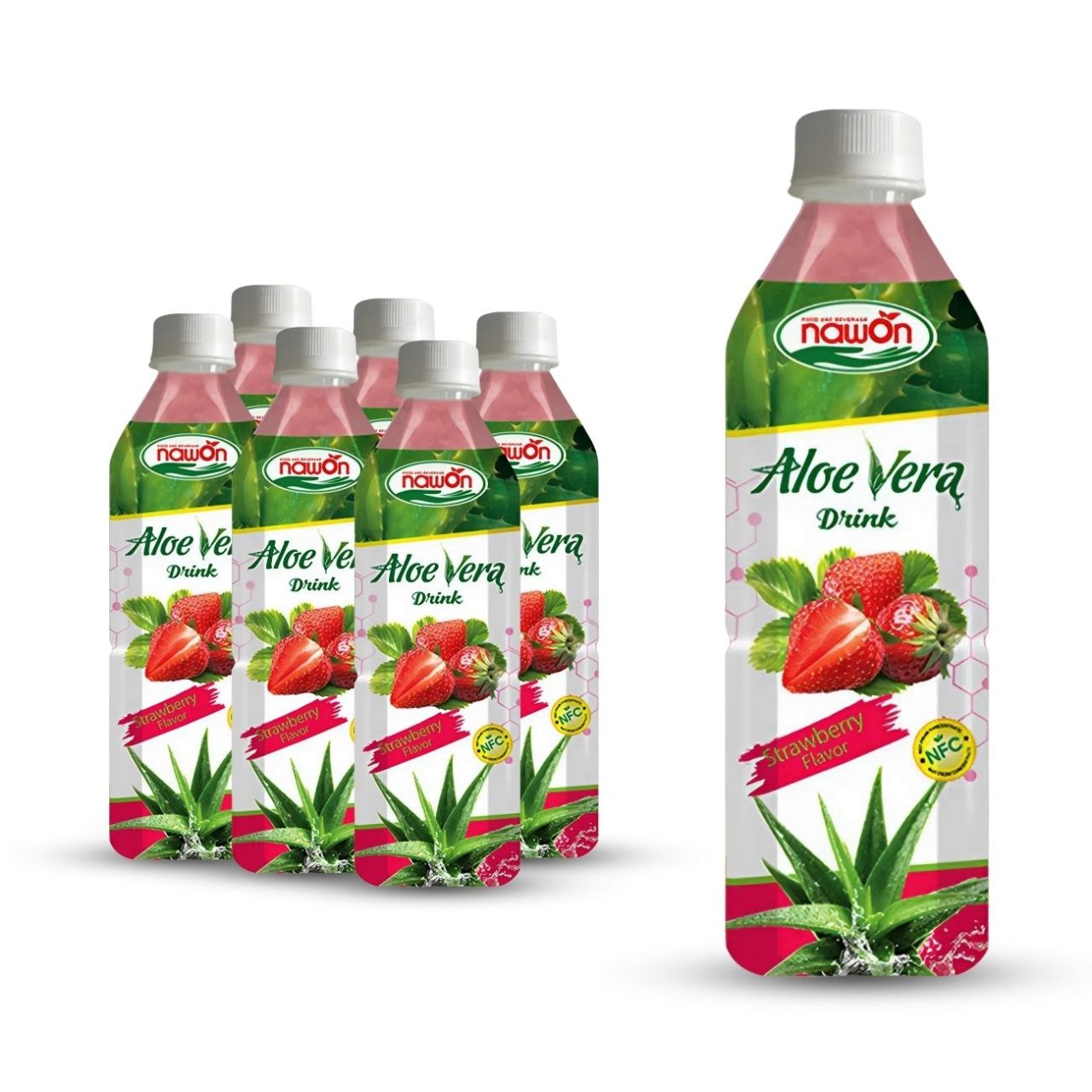 bottle 500 ml 16 9 fl oz aloe vera drink strawberry flavor (3)