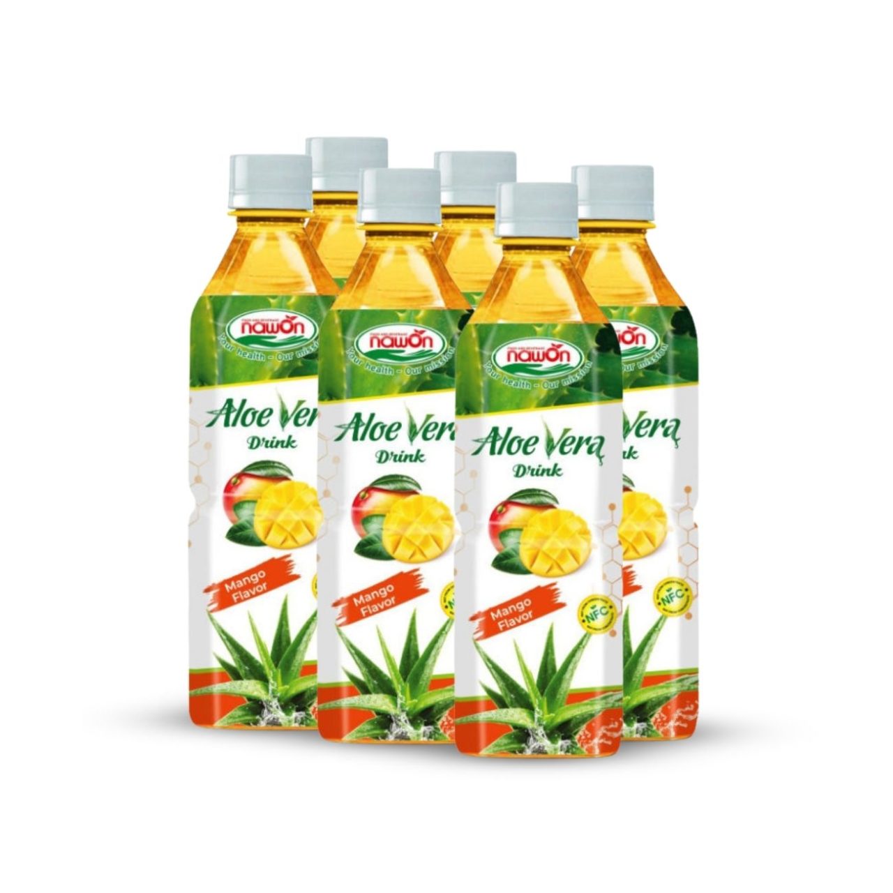Bottle 500 ml 16 9 fl oz nfc aloe vera drink with mango flavor (1)