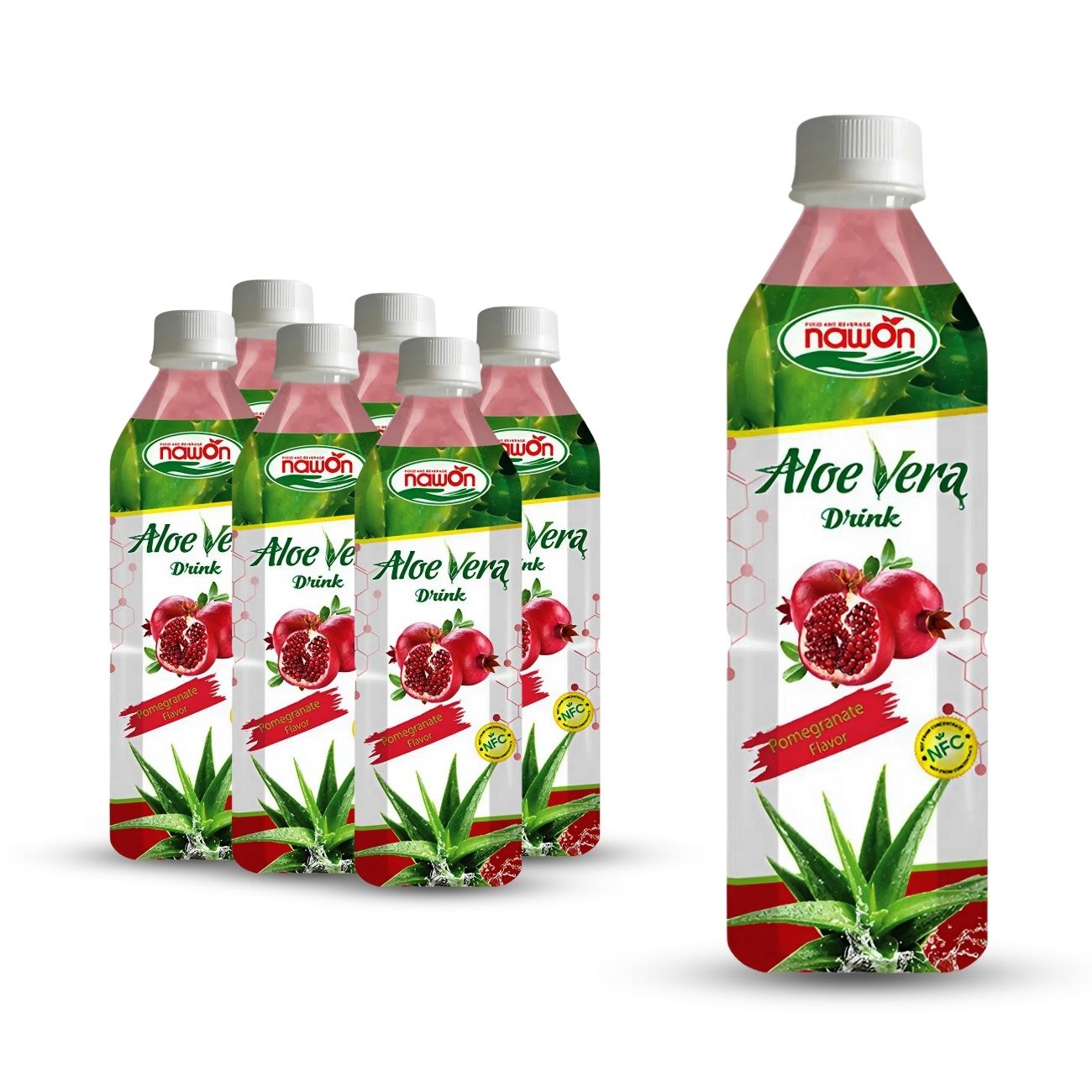 bottle 500 ml 16 9 fl oz nfc aloe vera drink with pomegranate flavor (1)