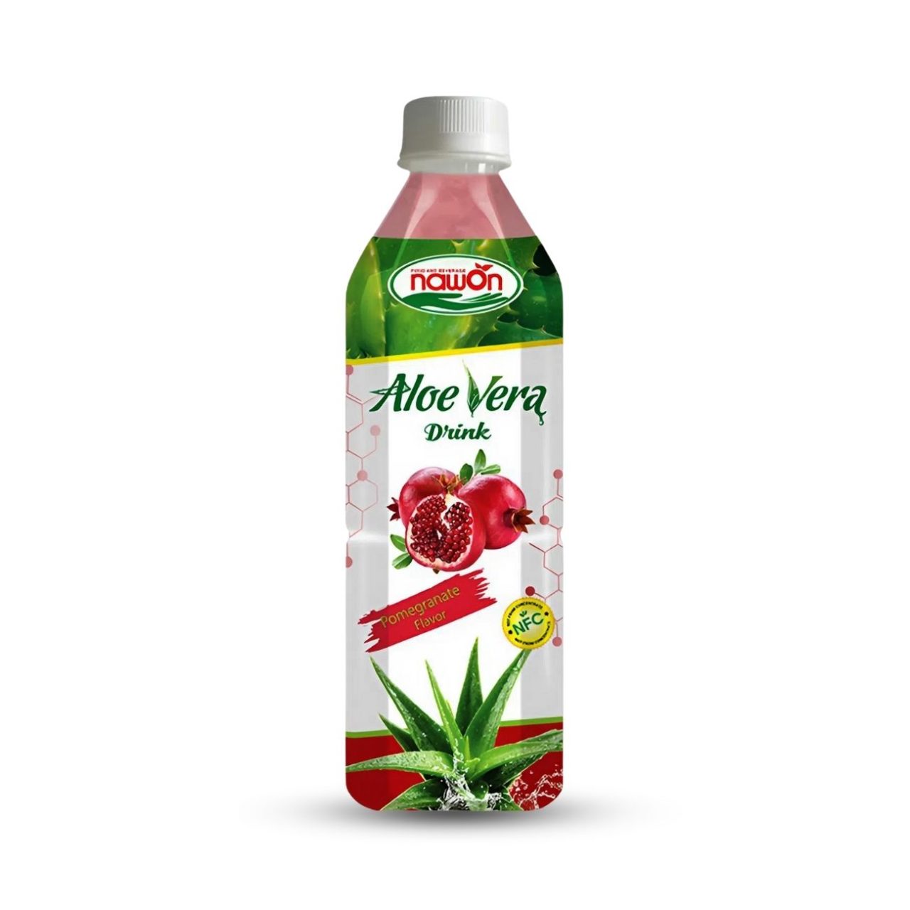 Bottle 500 ml 16 9 fl oz nfc aloe vera drink with pomegranate flavor (3)