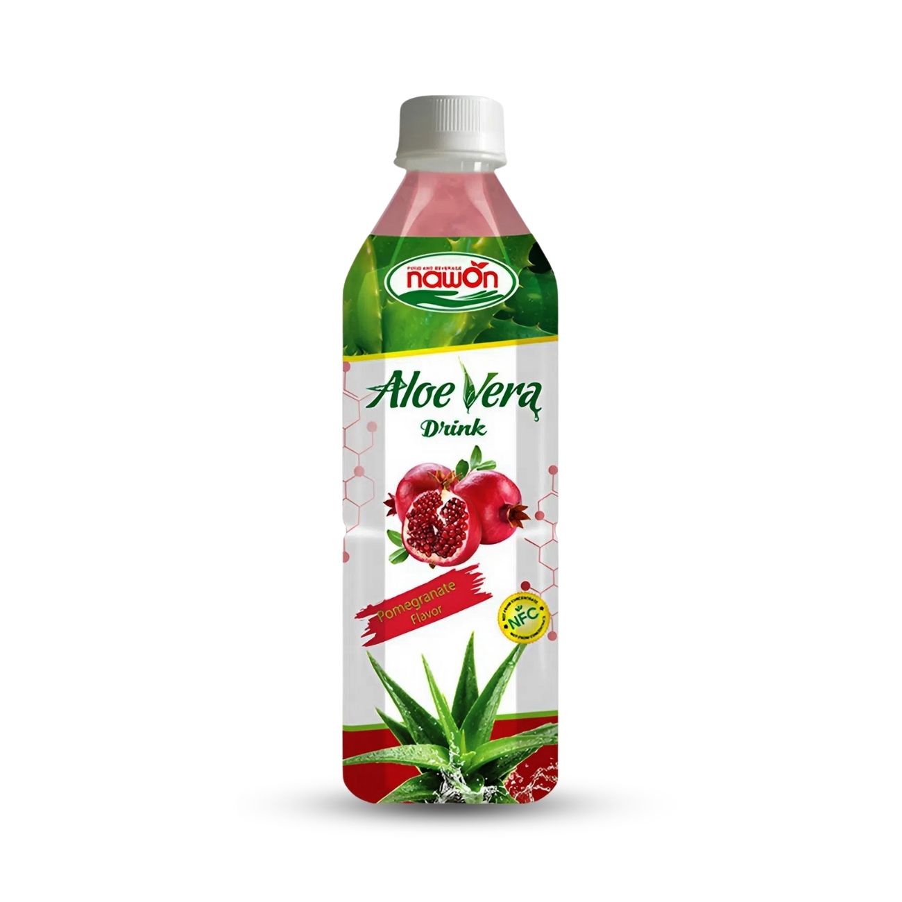 Bottle 500 ml 16 9 fl oz nfc aloe vera drink with pomegranate flavor (3)
