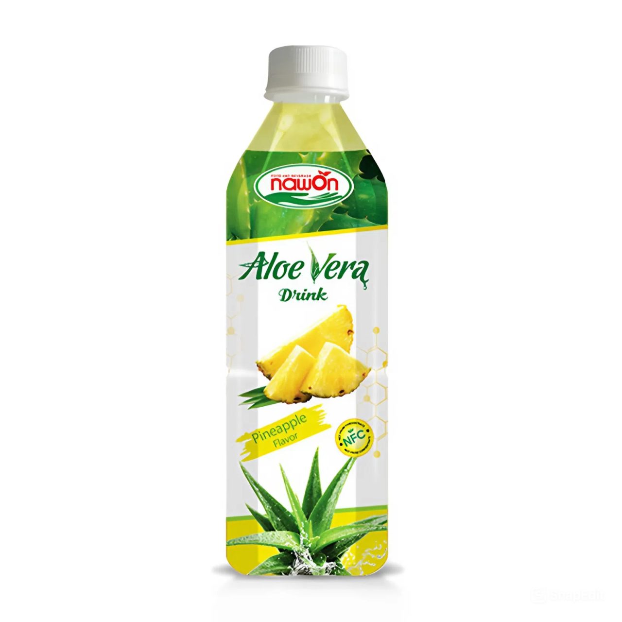 Bottle 500ml 16 9 fl oz pure nfc aloe vera drink with sweet pineapple fruit flavor (1)