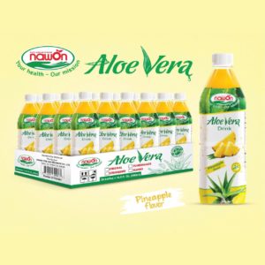 bottle 500ml 16 9 fl oz pure nfc aloe vera drink with sweet pineapple fruit flavor
