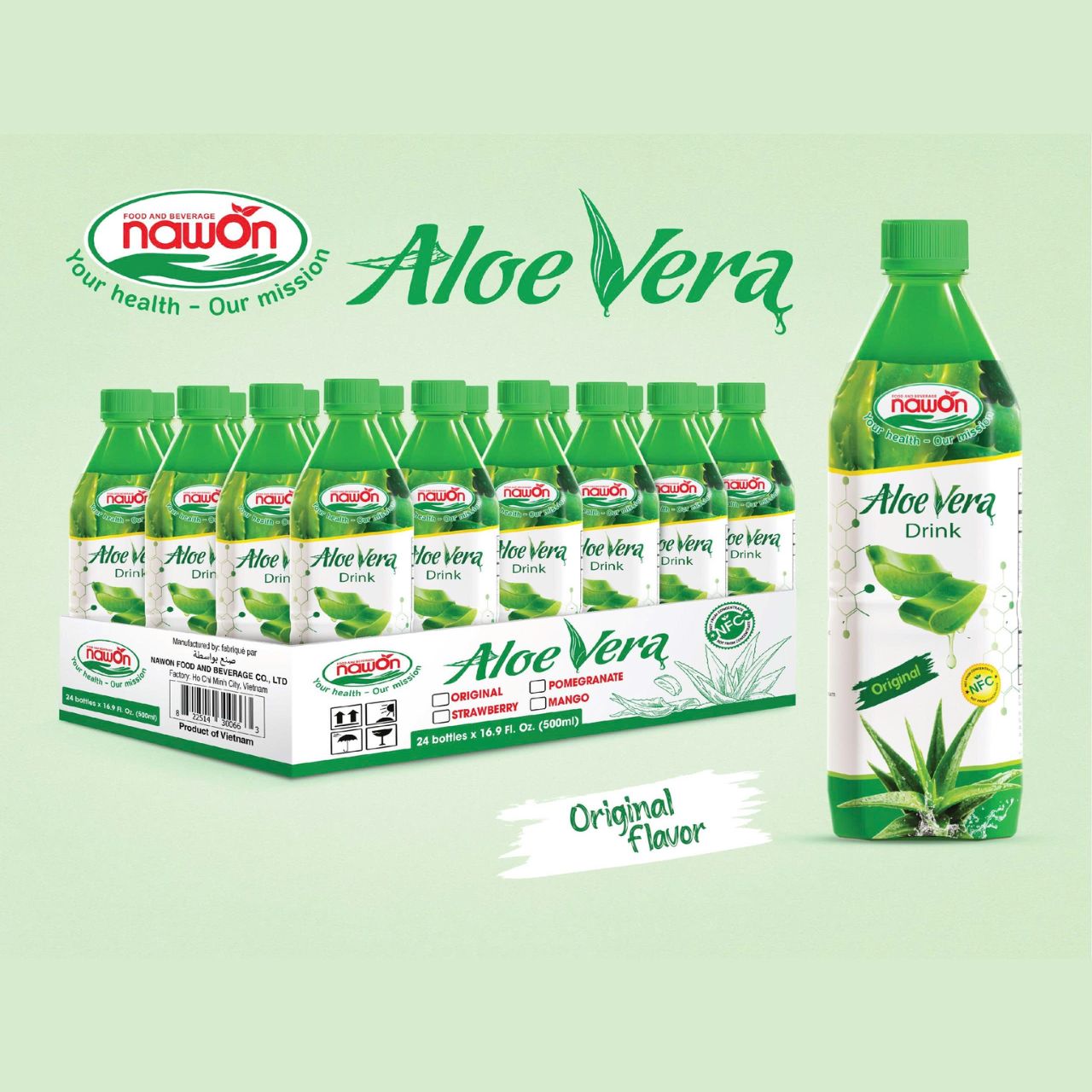 bottle 500ml aloe vera drink original