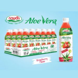 bottle 500ml aloe vera drink strawberry flavor