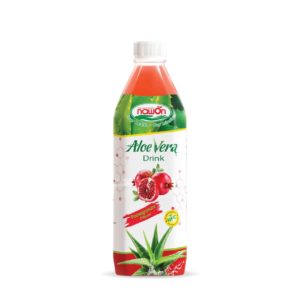 Bottle nfc aloe vera drink with pomegranate flavor 500ml packing 24 bottles carton