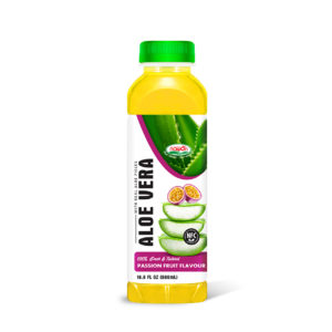 Refreshing bottle 500 ml 16 9 fl oz NFC aloe vera drink with passion fruit flavor | Nawon